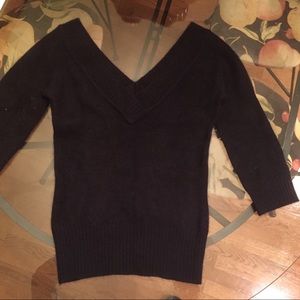 soft black Arden b. Angora and lambswool sweater